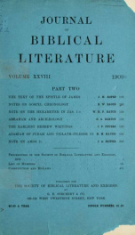 Journal of Biblical literature 28 pt.02_cover