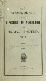 Annual report 1915_cover
