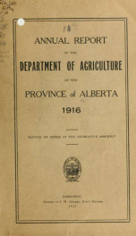 Annual report 1916_cover