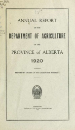 Annual report 1920_cover