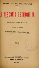 El maestro Lamparilla : pasillo en prosa_cover