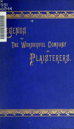 Legends of the Worshipful Company of Plaisterers_cover