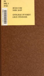 A catalogue of Robert Louis Stevenson autograph material .._cover