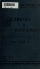 A glossary of reference on subjects connected with the Far East_cover