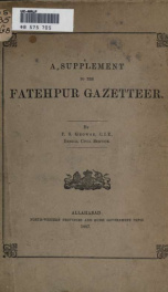 A supplement to the Factehpur gazetteer_cover
