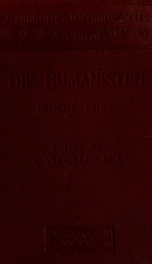 Die Humanisten;_cover