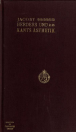 Herders und Kants Ästhetik_cover