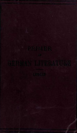 Primer of German literature; (based on the work of Professor Kluge)_cover