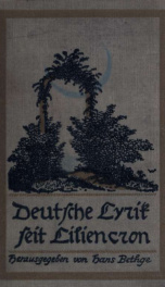 Deutsche Lyrik seit Liliencron_cover