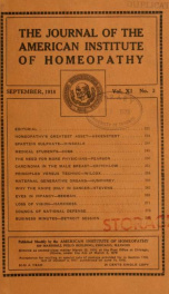 Journal - American Institute of Homopathy 11, no.3_cover