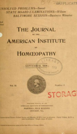 Journal - American Institute of Homopathy 9, no.3_cover