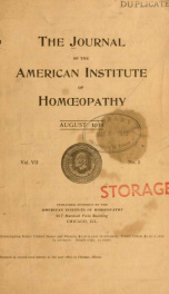 Journal - American Institute of Homopathy 7, no.2_cover