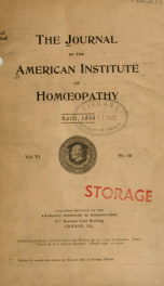 Journal - American Institute of Homopathy 6, no.10_cover