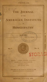 Journal - American Institute of Homopathy 5, no.12_cover