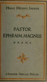 Pastor Ephraim Magnus, Drama_cover