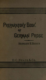 Preparatory book of German prose;_cover