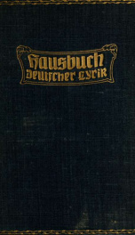 Hausbuch deutscher Lyrik_cover