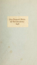 The present state of Christendome, and the interest of England, with a regard to France_cover