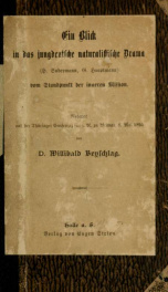 Ein Blick in das jungdeutsche naturalistische Drama (H. Sudermann, G. Hauptmann) vom Standpunkt der inneren Mission_cover