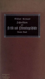 Schriften zur Kritik und Litteraturgeschichte 4_cover