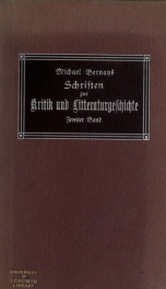 Schriften zur Kritik und Litteraturgeschichte_cover