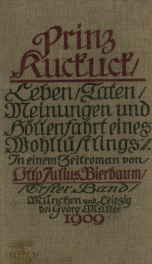 Prinz Kuckuck, Leben, Taten, Meinungen und Höllenfahrt eines Wollüstlings 1_cover