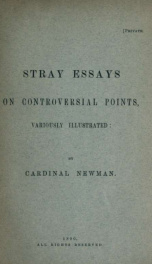 Stray essays on controversial points : variously illustrated_cover