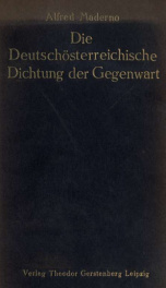 Die deutschösterreichische Dichtung der Gegenwart, ein Handbuch für Literaturfreunde_cover