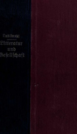 Litteratur und Gesellschaft im neunzehnten Jahrhundert_cover