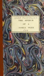 The speech of noble peer upon the reading of the bill for preventing occasional conformity_cover