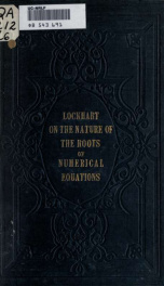 The nature of the roots of numerical equations_cover