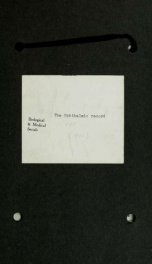 The Ophthalmic record 10, no.2_cover