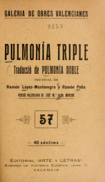 Pulmonía triple : historieta còmica en un acte y en prosa_cover