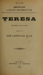 Teresa : ensayo dramático en un acto y en prosa_cover