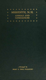 Meredith, N.H. : annals and genealogies_cover