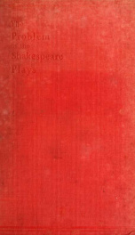 The problem of the Shakespeare plays_cover