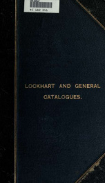 Catalogue of books contained in the Lockhart Library and in the Library of the London Missionary Society_cover