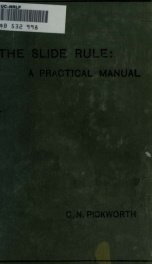 The slide rule: a practical manual_cover