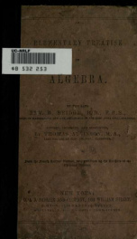 An elementary treatise on algebra_cover