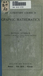 An elementary course in graphic mathematics_cover