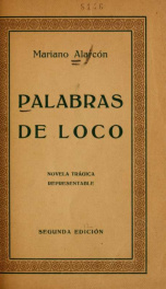 Palabras de loco : novela trágica representable_cover