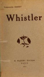 Histoire de J. Mc N. Whistler et de son oeuvre_cover