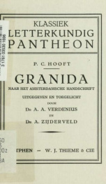 Granida : naar het amsterdamsche handschrift_cover