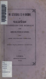 Os Lusiadas e o Cosmos, ou, Camões considerado por Humboldt : como admiravel pintor da natureza /cpor José Silvestre Ribeiro_cover