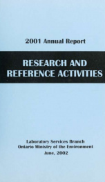 Research and Reference Activities 2001 Annual Report_cover