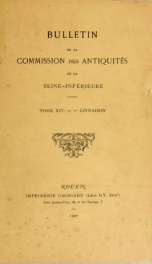Bulletin de la Commission des antiquités de la Seine-Inférieure .. 14_cover