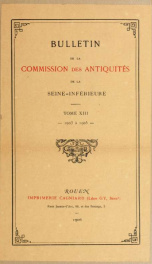Bulletin de la Commission des antiquités de la Seine-Inférieure .. 13_cover