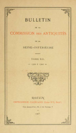 Bulletin de la Commission des antiquités de la Seine-Inférieure .. 12_cover