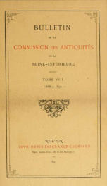 Bulletin de la Commission des antiquités de la Seine-Inférieure .. 8_cover