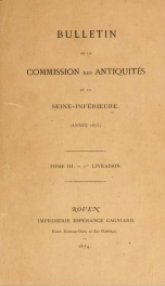 Bulletin de la Commission des antiquités de la Seine-Inférieure .. 3_cover